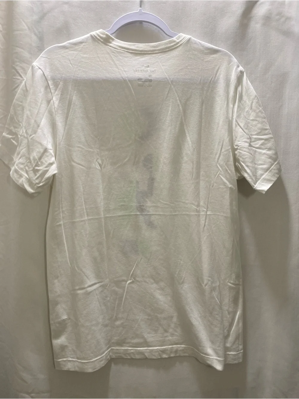 Nike Dri-FIT Graphic Print Crew Neck Short Sleeve White Men's Tee Medium #gym